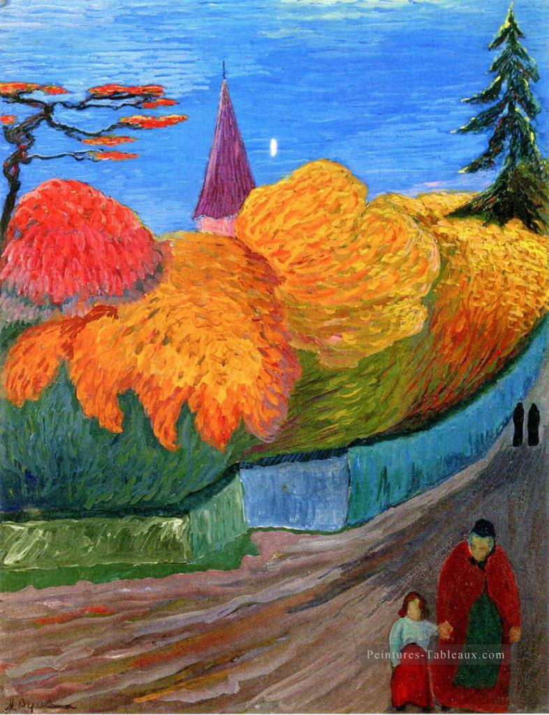 paysage Marianne von Werefkin Expressionnisme Peintures à l'huile